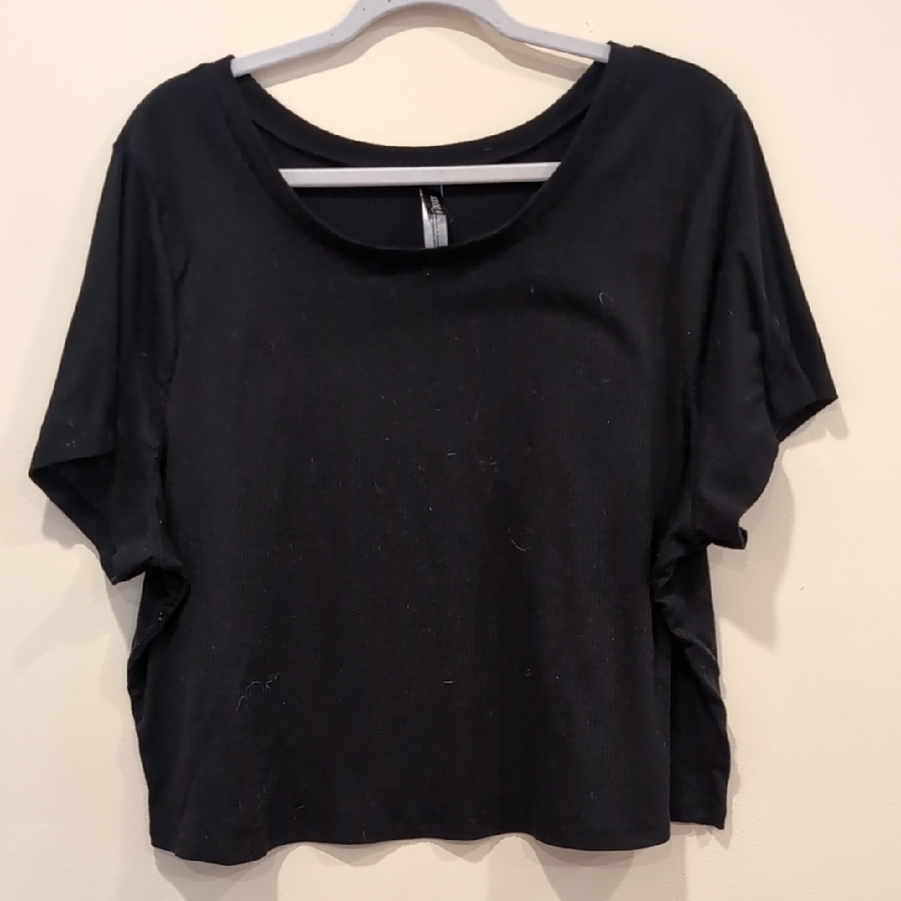 Adore Me Black Short Sleeve Tee
